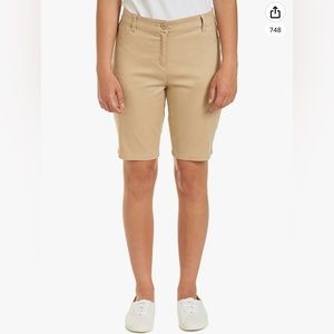 <THREE> Khaki Juniors School Shorts